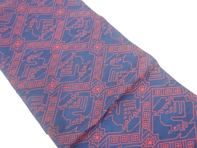 JAPANESE NAGOYA OBI / WOVEN ARISUGAWA PATTERN( 264cm )
